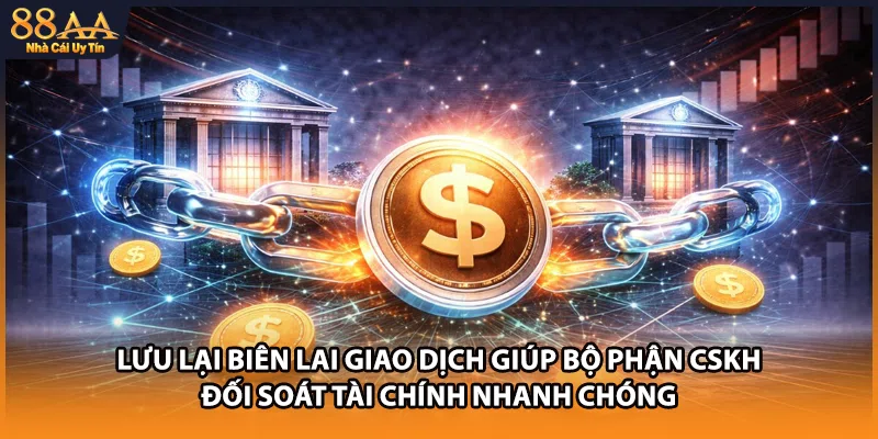Lưu lại biên lai giao dịch giúp bộ phận CSKH đối soát tài chính nhanh chóng