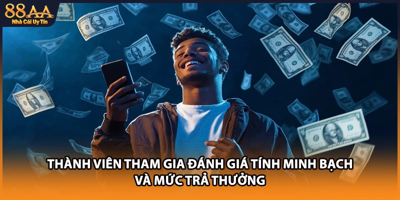 Thành viên tham gia đánh giá tính minh bạch và mức trả thưởng 